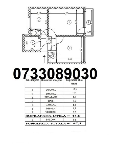 Drumul Taberei 34, apartament cu centrala proprie